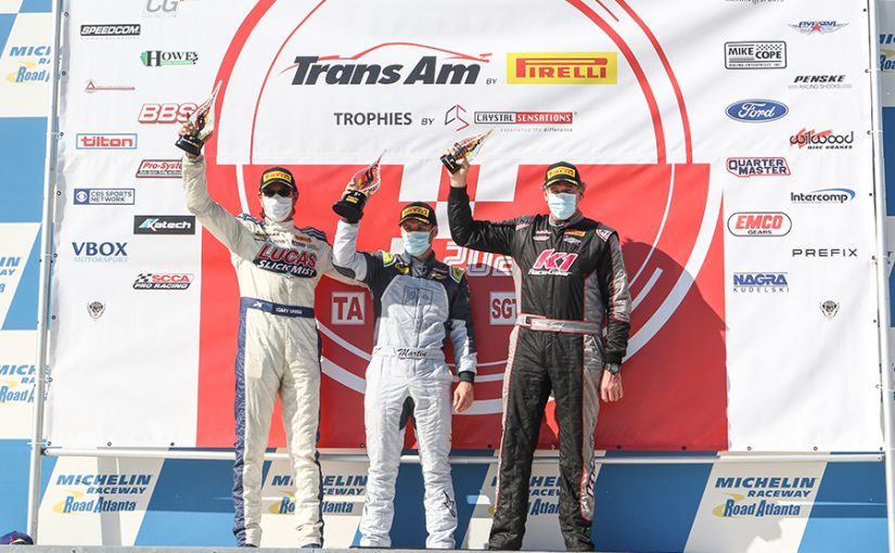 Tomy Drissi and Lucas SlickMist Finishes Trans Am Season Finale with a Full Podium Weekend