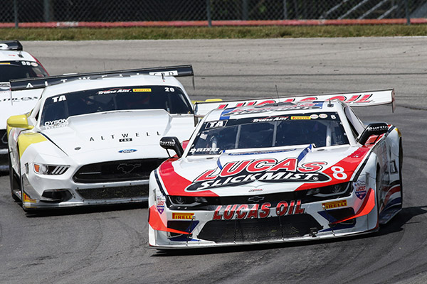Lucas SlickMist Driver Tomy Drissi Is Celebrating After Locking His Fourth Consecutive Podium At Mid-Ohio Sports Car Course This Past Weekend